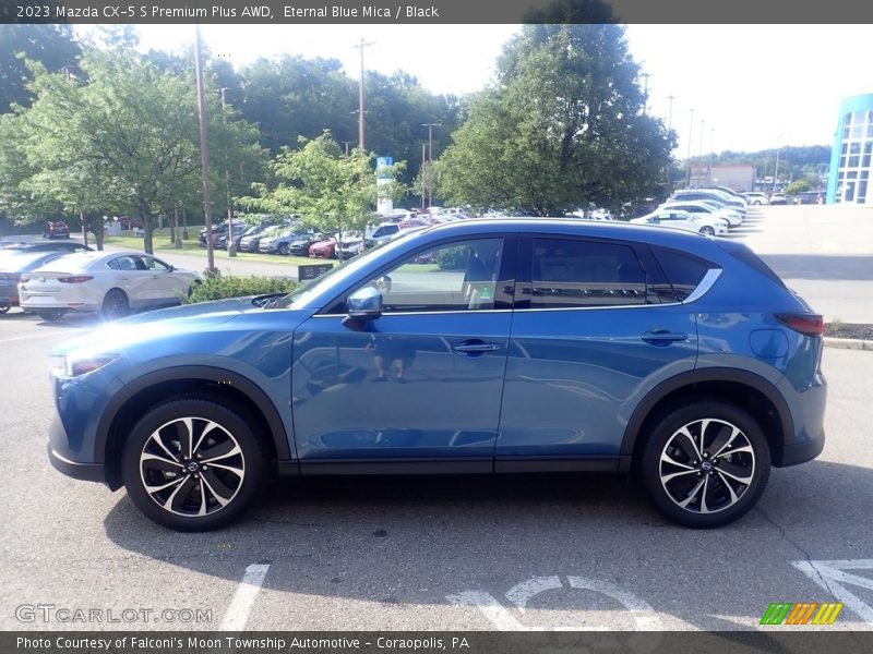 Eternal Blue Mica / Black 2023 Mazda CX-5 S Premium Plus AWD