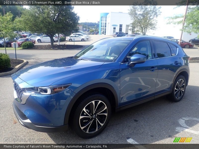 Eternal Blue Mica / Black 2023 Mazda CX-5 S Premium Plus AWD