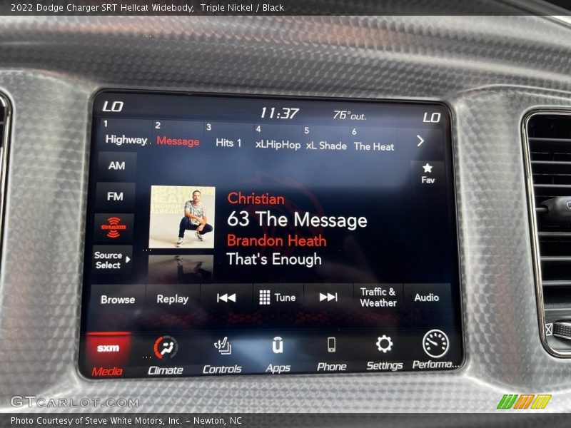 Controls of 2022 Charger SRT Hellcat Widebody