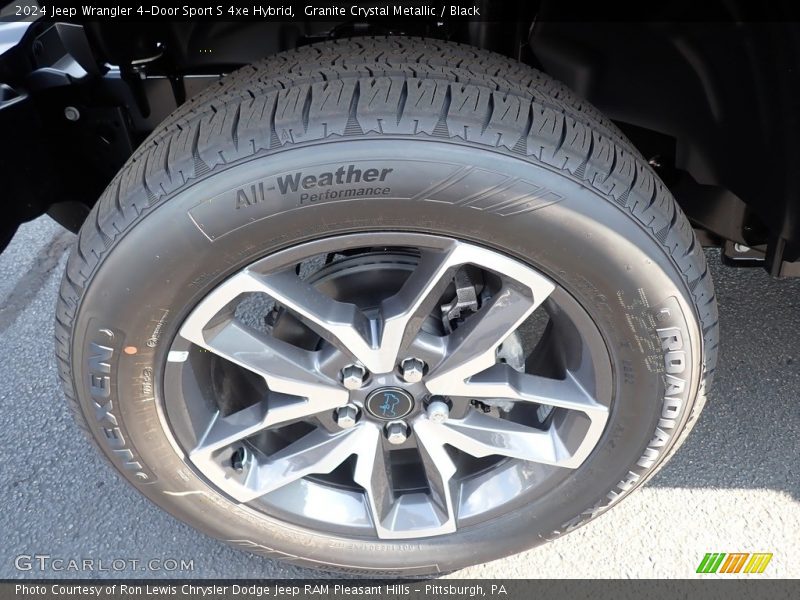 Granite Crystal Metallic / Black 2024 Jeep Wrangler 4-Door Sport S 4xe Hybrid