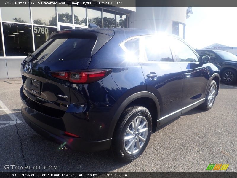 Deep Crystal Blue Mica / Black 2023 Mazda CX-5 S Preferred AWD