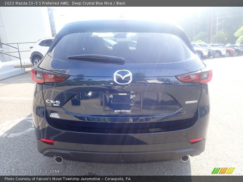 Deep Crystal Blue Mica / Black 2023 Mazda CX-5 S Preferred AWD