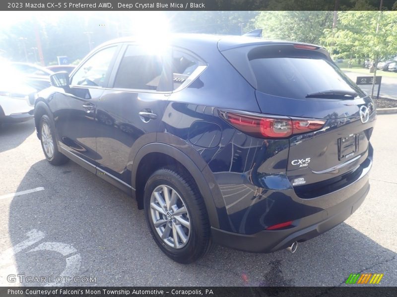 Deep Crystal Blue Mica / Black 2023 Mazda CX-5 S Preferred AWD