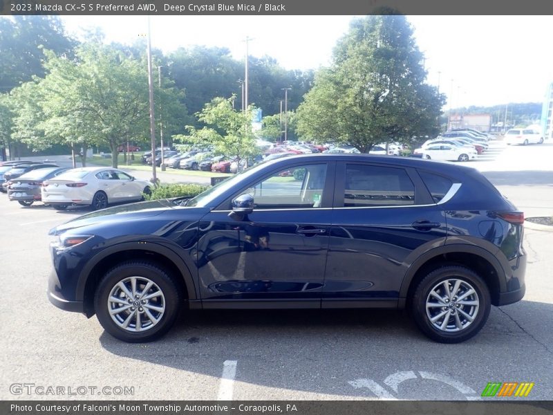 Deep Crystal Blue Mica / Black 2023 Mazda CX-5 S Preferred AWD