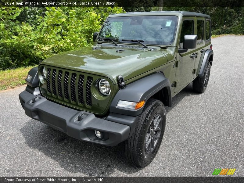 Sarge Green / Black 2024 Jeep Wrangler 4-Door Sport S 4x4