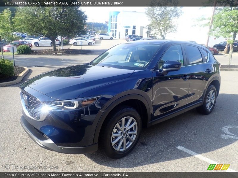 Deep Crystal Blue Mica / Black 2023 Mazda CX-5 S Preferred AWD
