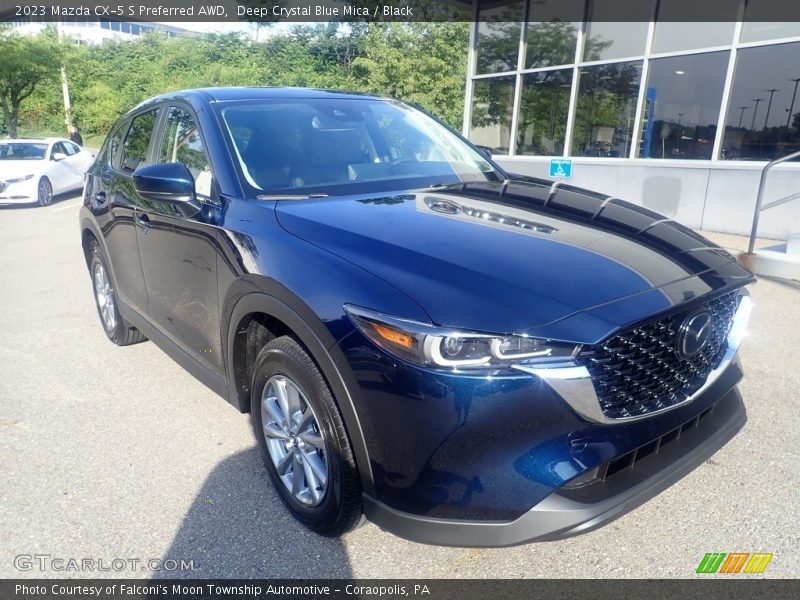 Deep Crystal Blue Mica / Black 2023 Mazda CX-5 S Preferred AWD