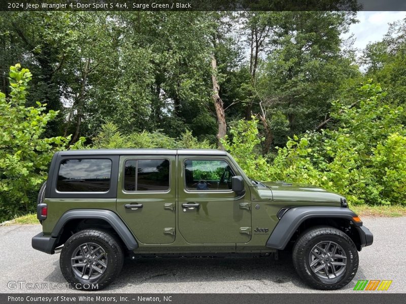 Sarge Green / Black 2024 Jeep Wrangler 4-Door Sport S 4x4