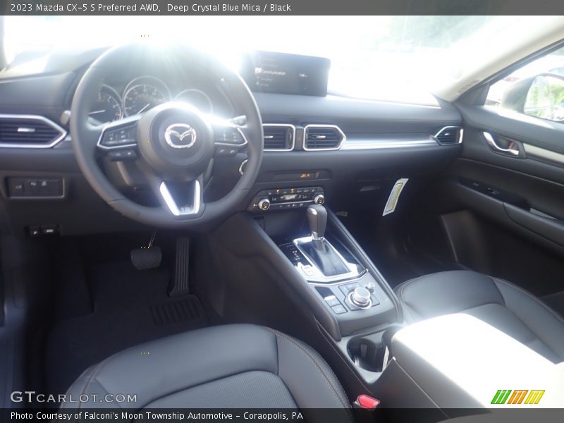 Deep Crystal Blue Mica / Black 2023 Mazda CX-5 S Preferred AWD