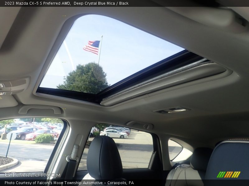 Deep Crystal Blue Mica / Black 2023 Mazda CX-5 S Preferred AWD