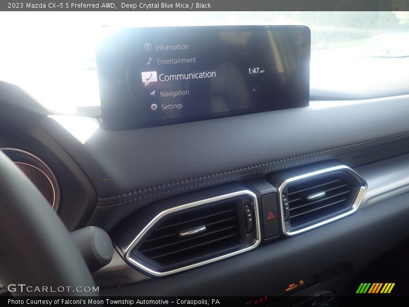 Deep Crystal Blue Mica / Black 2023 Mazda CX-5 S Preferred AWD