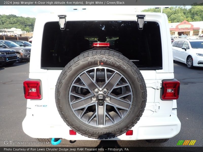 Bright White / Green/Black 2024 Jeep Wrangler 4-Door High Altitude 4xe Hybrid