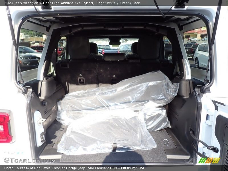 Bright White / Green/Black 2024 Jeep Wrangler 4-Door High Altitude 4xe Hybrid