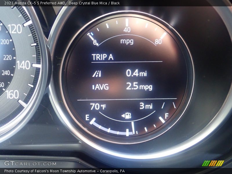 Deep Crystal Blue Mica / Black 2023 Mazda CX-5 S Preferred AWD