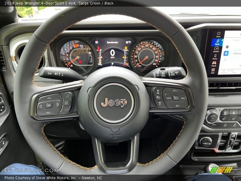 Sarge Green / Black 2024 Jeep Wrangler 4-Door Sport S 4x4