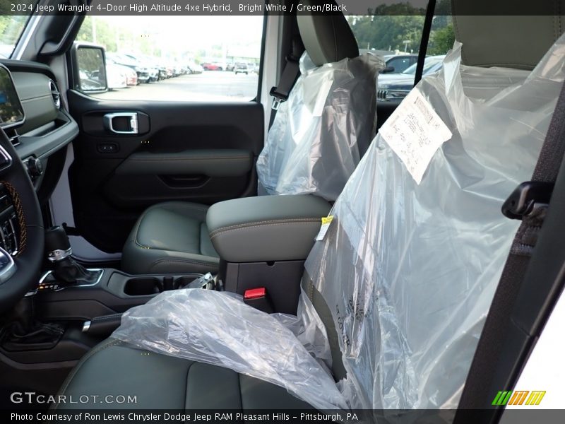Bright White / Green/Black 2024 Jeep Wrangler 4-Door High Altitude 4xe Hybrid