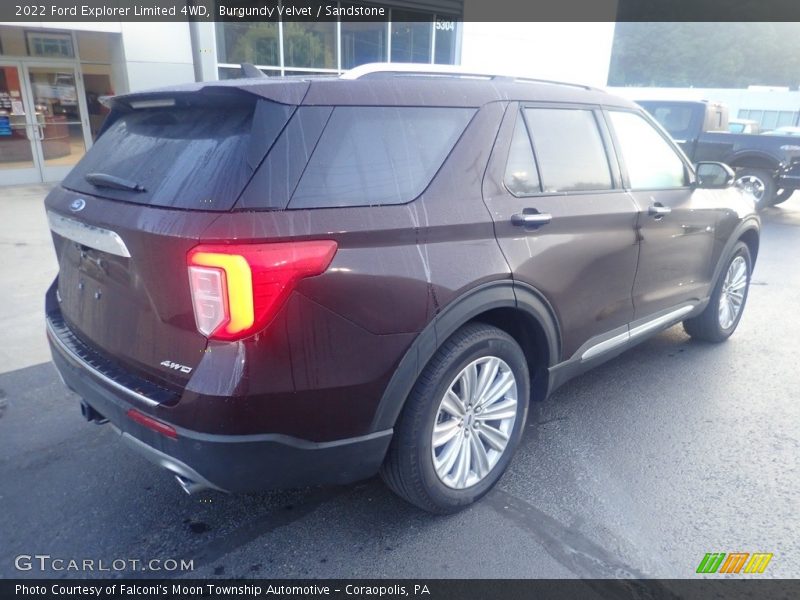 Burgundy Velvet / Sandstone 2022 Ford Explorer Limited 4WD