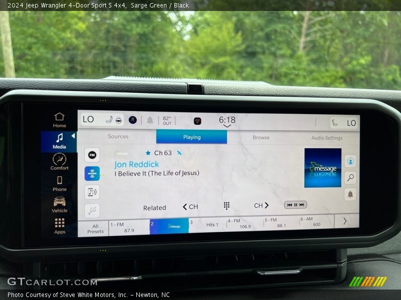 Sarge Green / Black 2024 Jeep Wrangler 4-Door Sport S 4x4