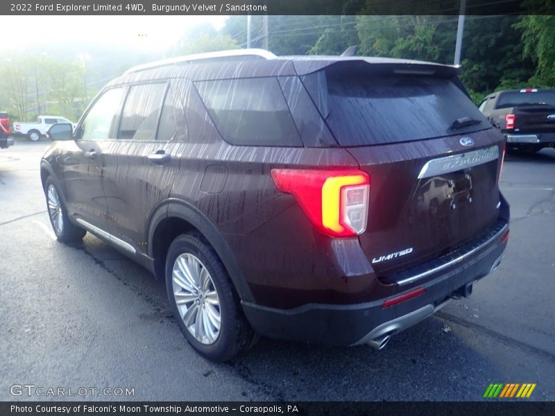 Burgundy Velvet / Sandstone 2022 Ford Explorer Limited 4WD