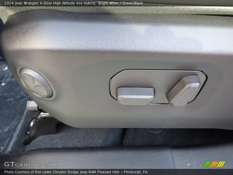 Bright White / Green/Black 2024 Jeep Wrangler 4-Door High Altitude 4xe Hybrid