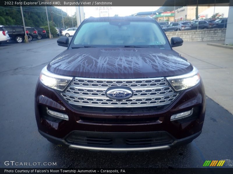 Burgundy Velvet / Sandstone 2022 Ford Explorer Limited 4WD