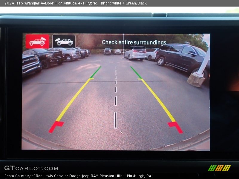 Bright White / Green/Black 2024 Jeep Wrangler 4-Door High Altitude 4xe Hybrid