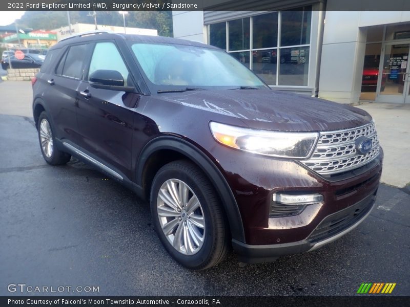 Burgundy Velvet / Sandstone 2022 Ford Explorer Limited 4WD