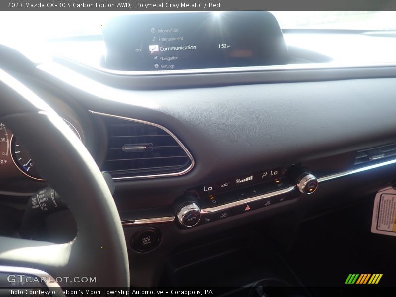 Polymetal Gray Metallic / Red 2023 Mazda CX-30 S Carbon Edition AWD