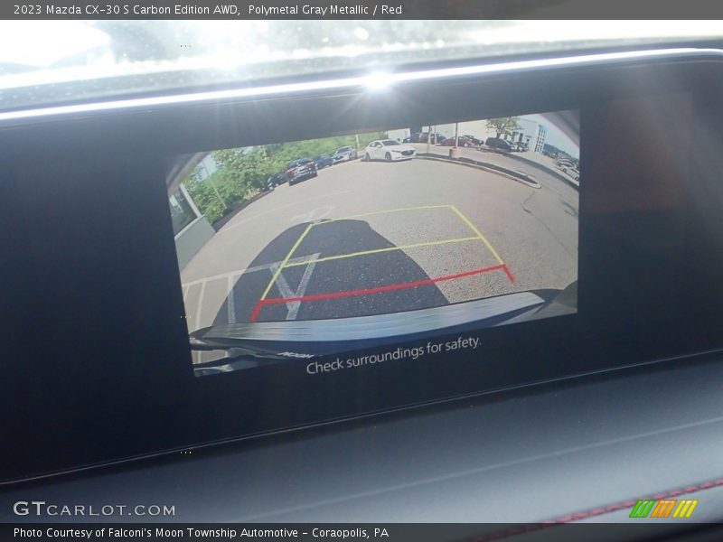 Polymetal Gray Metallic / Red 2023 Mazda CX-30 S Carbon Edition AWD