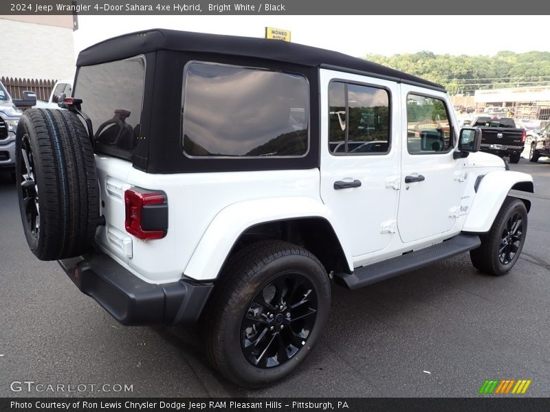 Bright White / Black 2024 Jeep Wrangler 4-Door Sahara 4xe Hybrid