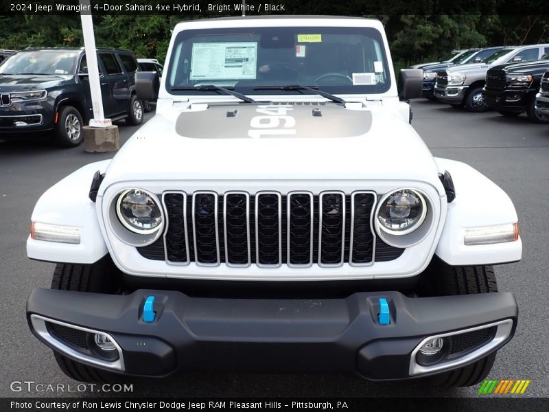 Bright White / Black 2024 Jeep Wrangler 4-Door Sahara 4xe Hybrid