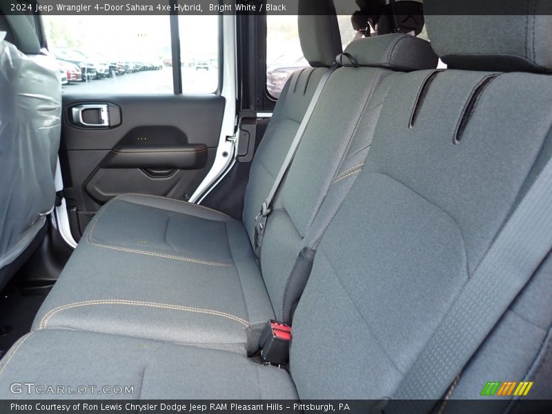 Bright White / Black 2024 Jeep Wrangler 4-Door Sahara 4xe Hybrid