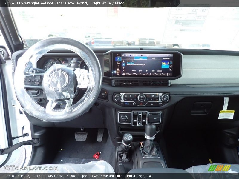 Bright White / Black 2024 Jeep Wrangler 4-Door Sahara 4xe Hybrid