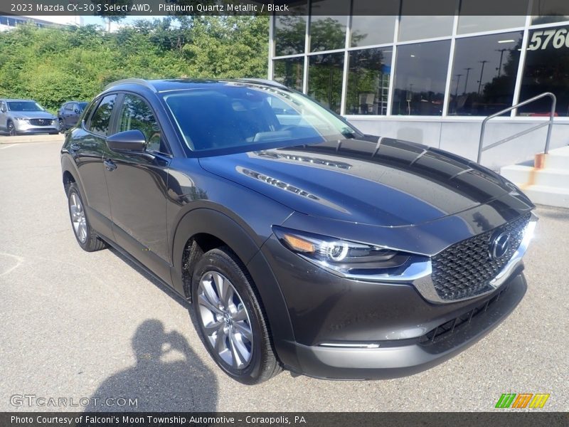 Platinum Quartz Metallic / Black 2023 Mazda CX-30 S Select AWD