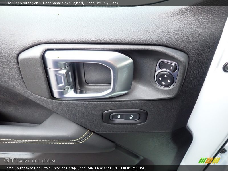Bright White / Black 2024 Jeep Wrangler 4-Door Sahara 4xe Hybrid