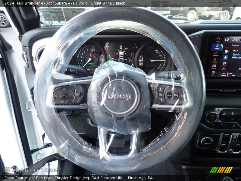 Bright White / Black 2024 Jeep Wrangler 4-Door Sahara 4xe Hybrid