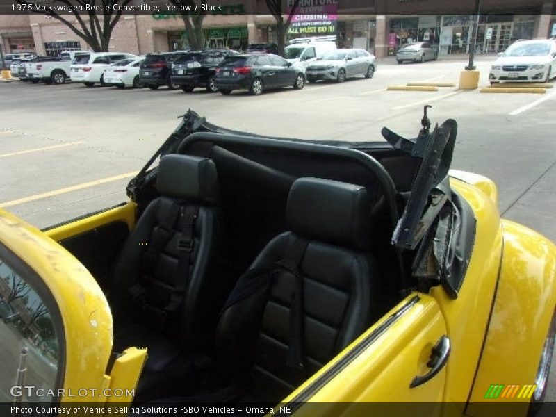 Yellow / Black 1976 Volkswagen Beetle Convertible