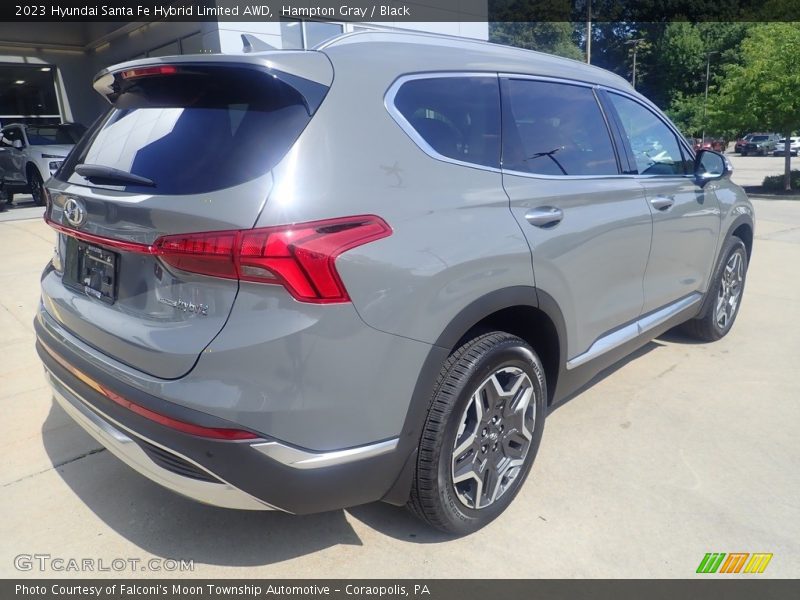 Hampton Gray / Black 2023 Hyundai Santa Fe Hybrid Limited AWD