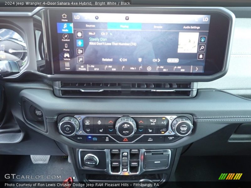 Bright White / Black 2024 Jeep Wrangler 4-Door Sahara 4xe Hybrid