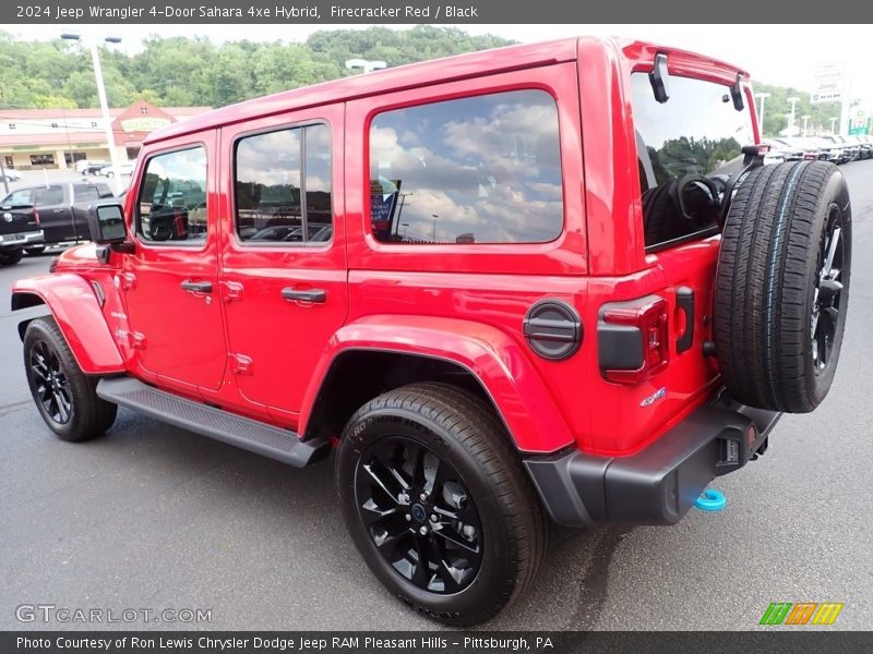Firecracker Red / Black 2024 Jeep Wrangler 4-Door Sahara 4xe Hybrid