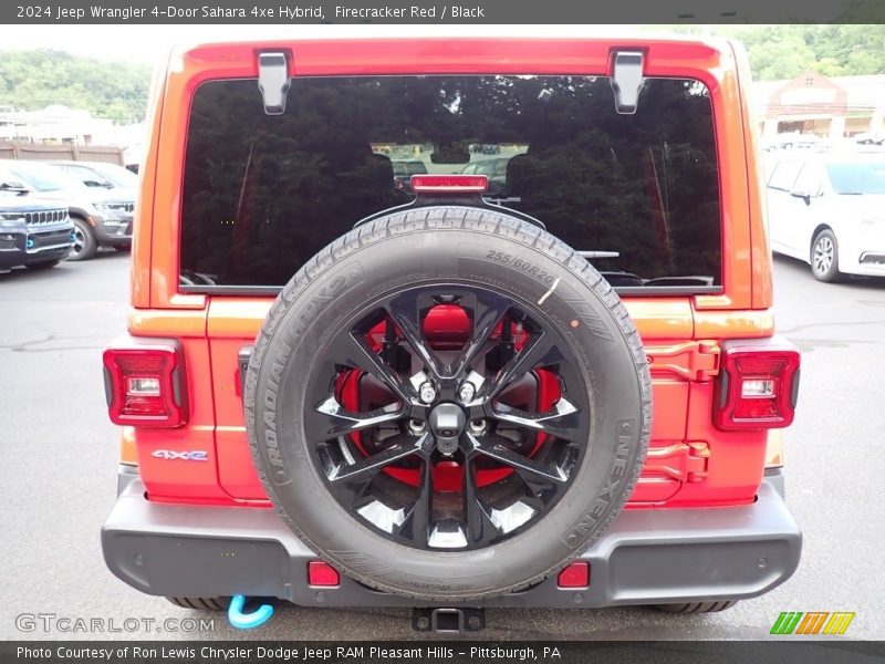 Firecracker Red / Black 2024 Jeep Wrangler 4-Door Sahara 4xe Hybrid