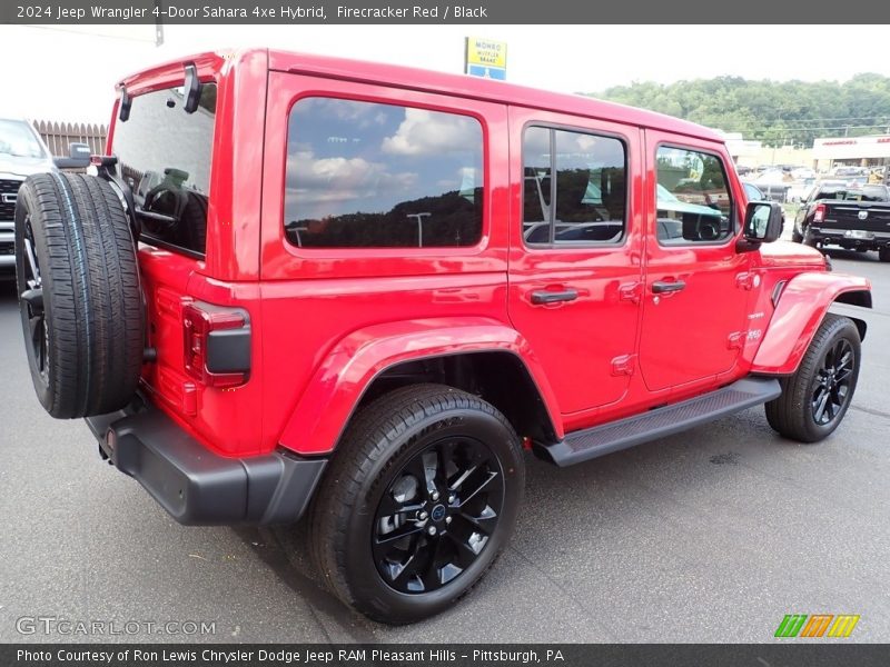 Firecracker Red / Black 2024 Jeep Wrangler 4-Door Sahara 4xe Hybrid