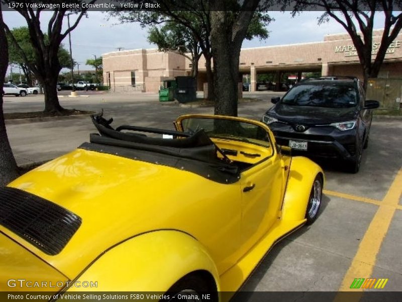 Yellow / Black 1976 Volkswagen Beetle Convertible