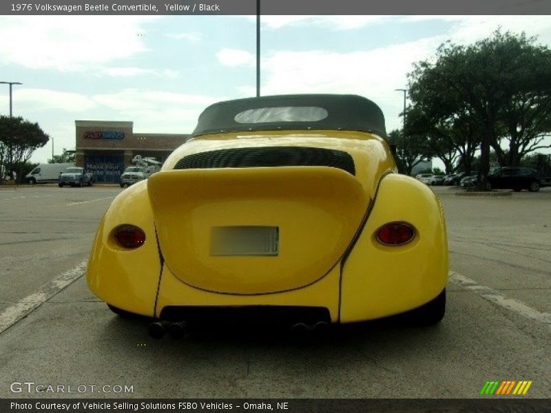 Yellow / Black 1976 Volkswagen Beetle Convertible