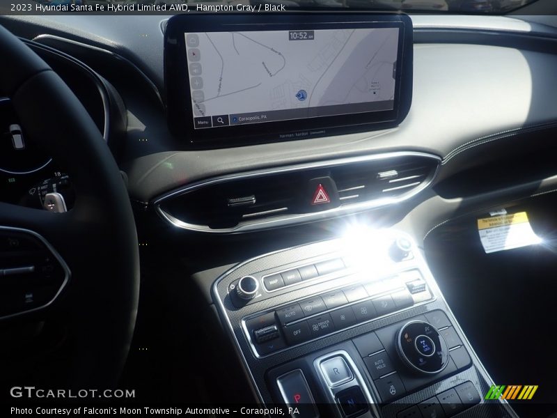 Hampton Gray / Black 2023 Hyundai Santa Fe Hybrid Limited AWD
