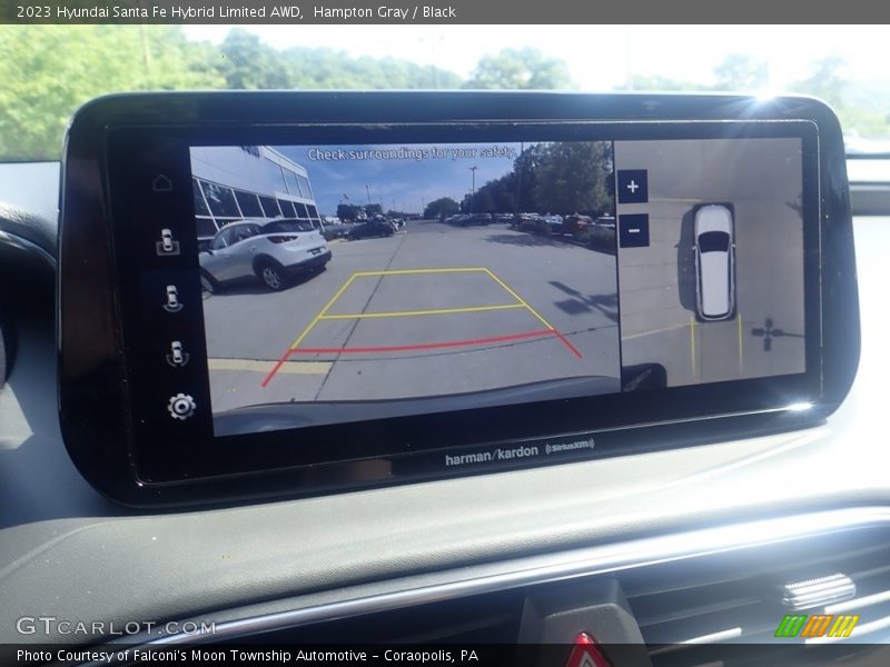 Hampton Gray / Black 2023 Hyundai Santa Fe Hybrid Limited AWD