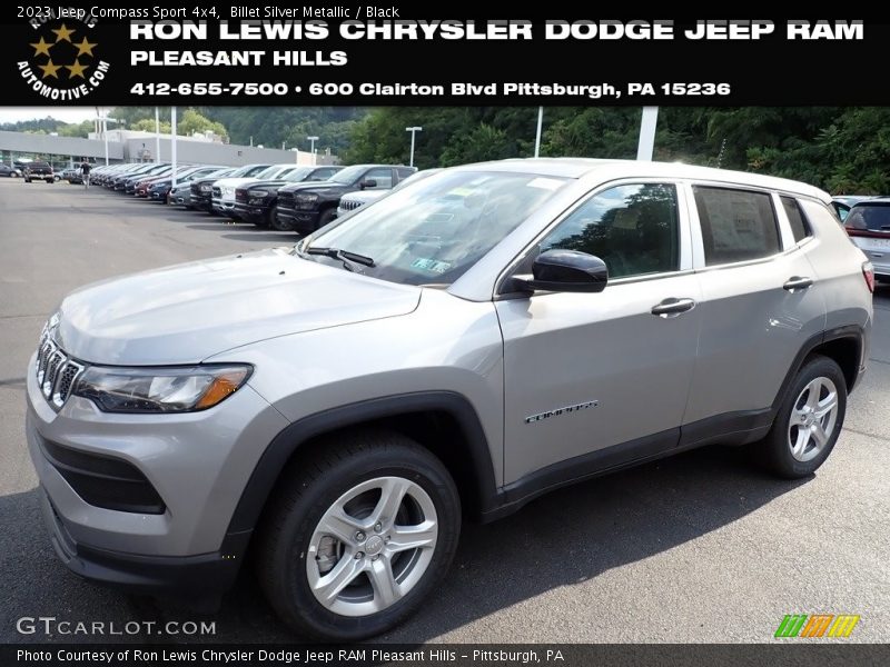 Billet Silver Metallic / Black 2023 Jeep Compass Sport 4x4