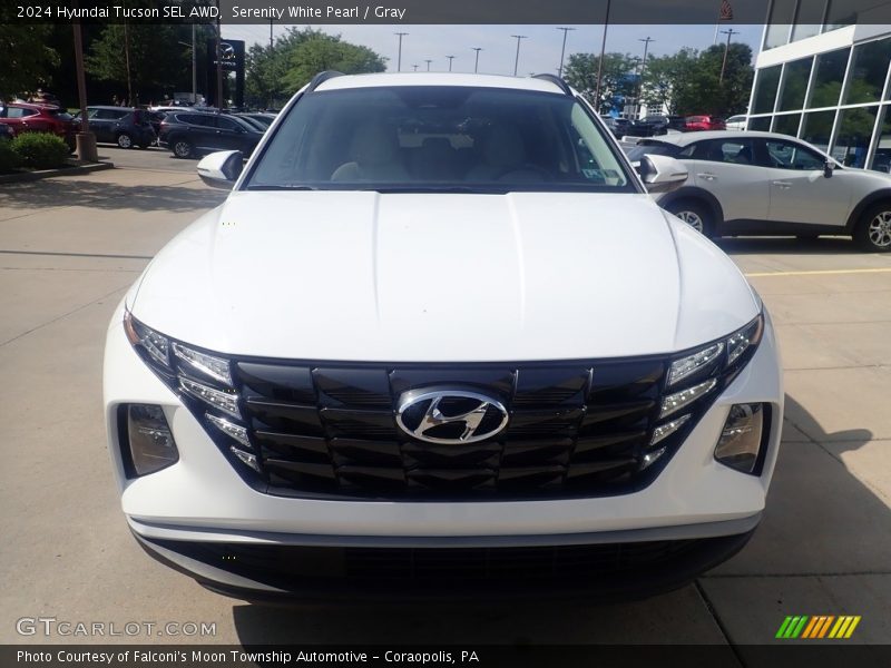 Serenity White Pearl / Gray 2024 Hyundai Tucson SEL AWD