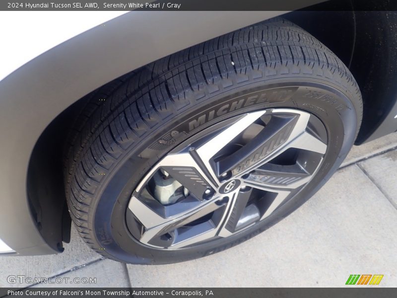Serenity White Pearl / Gray 2024 Hyundai Tucson SEL AWD