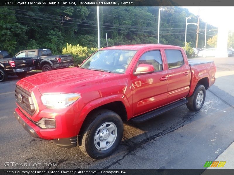Barcelona Red Metallic / Cement 2021 Toyota Tacoma SR Double Cab 4x4